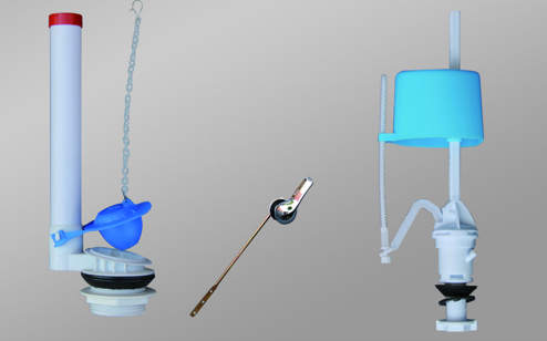 Plastic fittings for toilet tanks Manual flush valve Toilet cistern flush